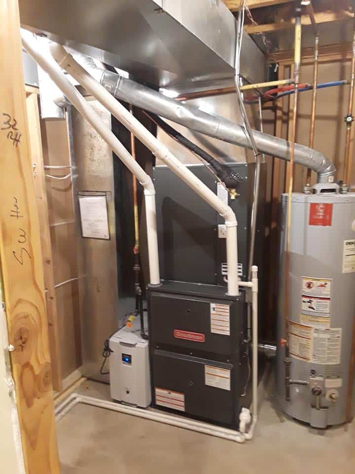 Furnace maintenance check on residential heating system in Florissant, MO.